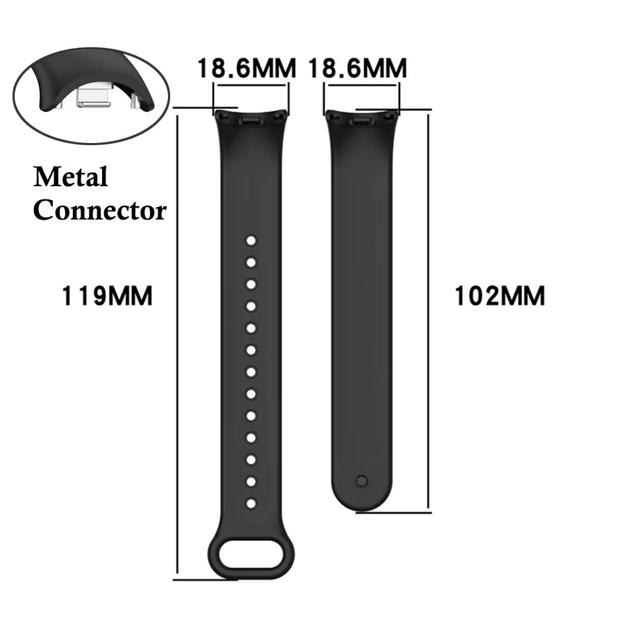 ATOPKEY Silikon Sportarmband für Xiaomi Mi Band 8, Mi Band 9 und Mi Band 10, Unisex Ersatzarmband - Bild 3