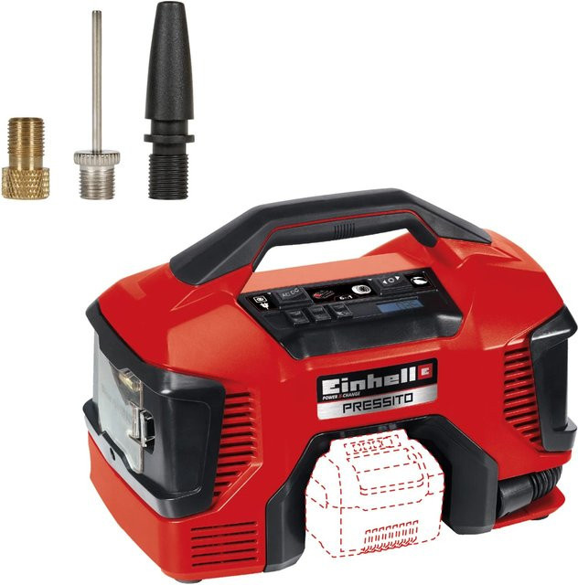 Einhell Hybrid-Kompressor Pressito Power X-Change rot/schwarz - Bild 1