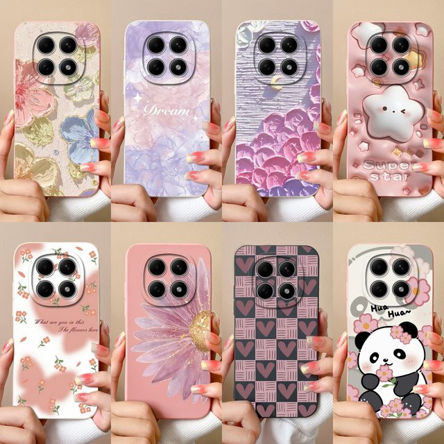 Xiaomi Schutzhülle für Redmi Note 15, Redmi Note 15 Pro und Redmi Note 15 Pro Plus mit Ölgemälde-Sternen Design in Multicolour, rutschfeste ästhetische Rückabdeckung - Bild 1