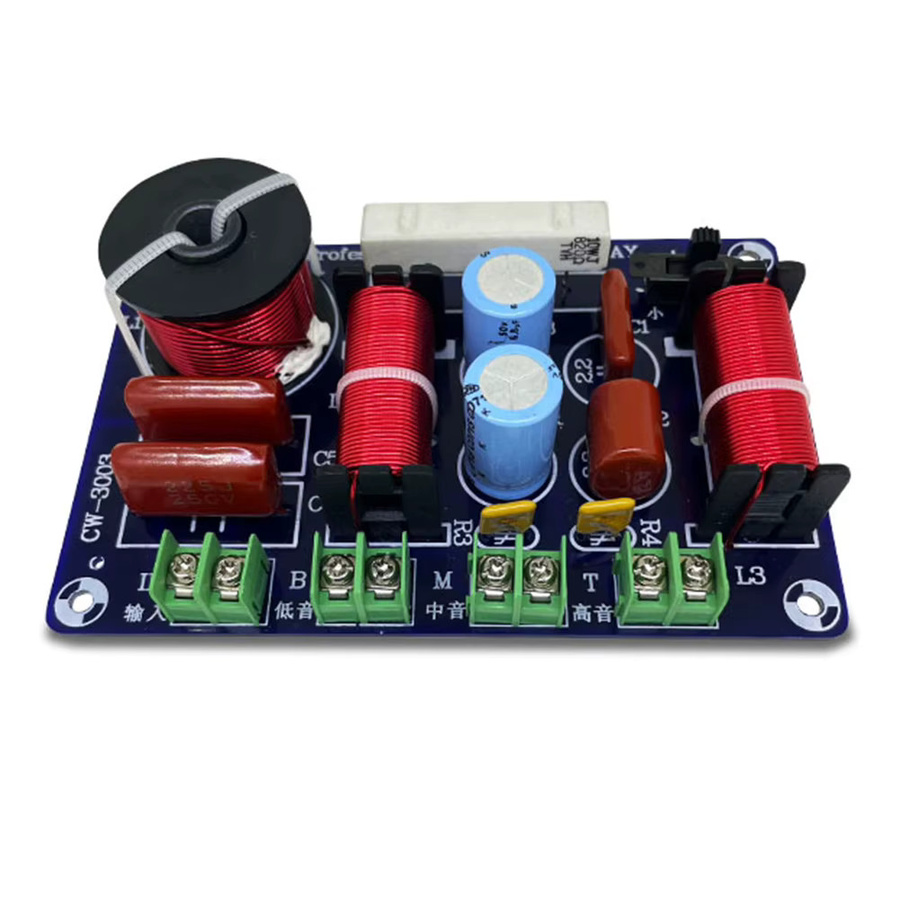 APWIKOGER 3-Wege Lautsprecher Frequenzteiler 250 W mit einstellbarem Crossover 5200 Hz-5500 Hz in Multicolor für dein Heimkino-Upgrade - Bild 5