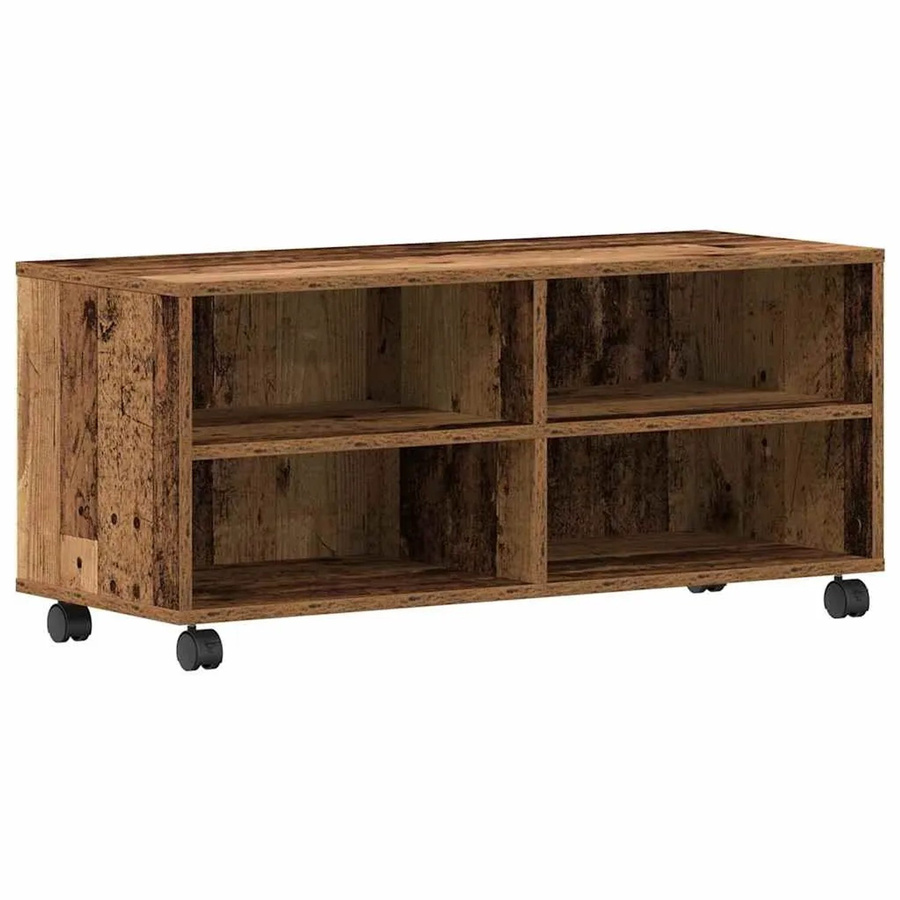 vidaXL TV-Schrank modern in Braun aus Holzwerkstoff B/T/H: 90 x 35 x 35 cm - Bild 2