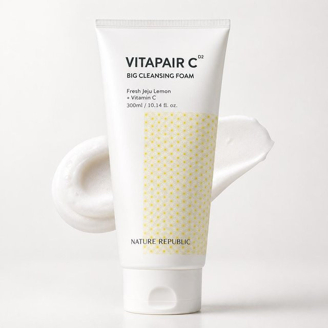Nature Republic Vitapair C Schaumreiniger, 300 ml, Vitamin C, Hyaluronsäure - Bild 1