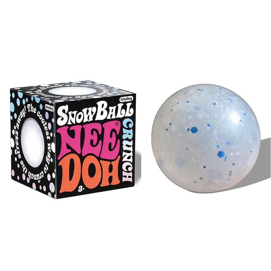 Schylling Schneeball Crunch NeeDoh Squishy Fidget Spielzeug Weiß - Bild 2