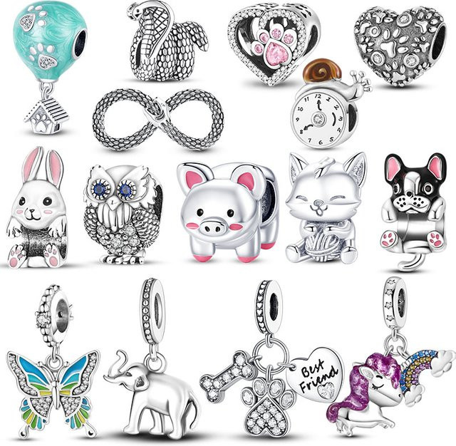 Animal Collection Affen-Charm-Perlen, Silber, Damen - Bild 1