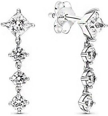 YIRAN Jewelry Ohrstecker 925 Silber, Gold, Zirkonia, Damen - Bild 1