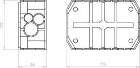 KAISER Verbindungskasten 9912.01 B/T/H: 17,5 x 12,0 x 6,5 cm - Bild 1