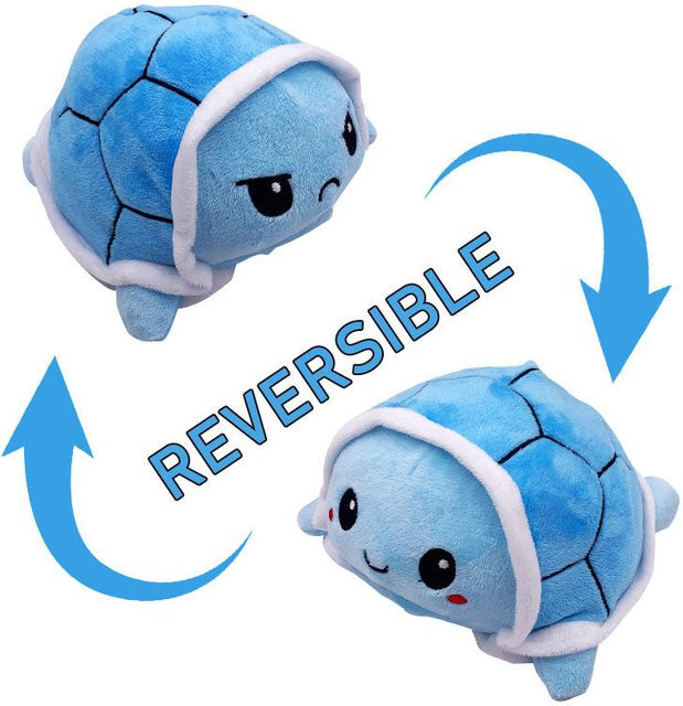 Kidsly Kreative Schildkröten Plüschtiere, Wendbar, Blau, ab 3 Jahre - Bild 1