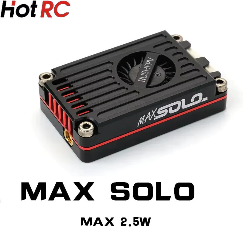 Rush Tank Max Solo 5,8 GHz 2,5 W 48CH VTX Hochleistungs-Videosender für FPV in Schwarz - Bild 2