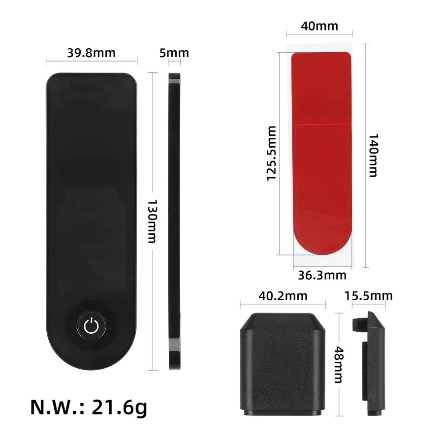 Display Panel Abdeckung für Xiaomi Elektrische Roller 5/5 Pro/5 Max Dashboard Schutzschale in Schwarz - Bild 2