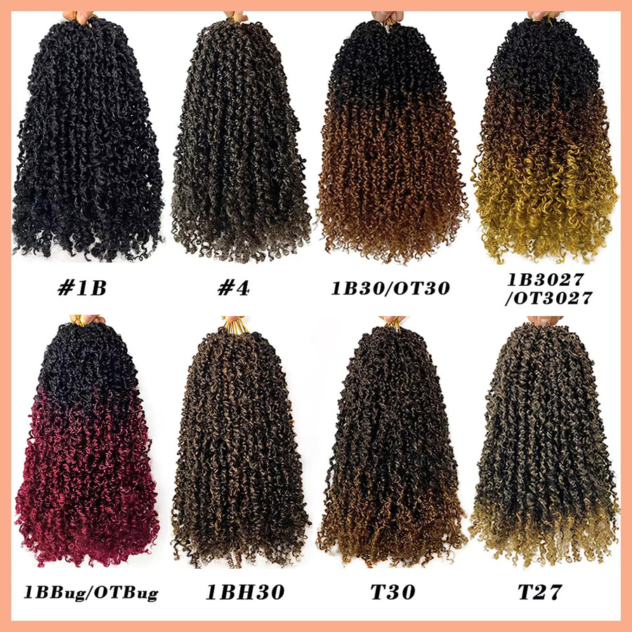 Yanky Twists Häkelhaar Passion Twist, 8-12 Zoll, Ombre Braun, 3 Töne - Bild 3