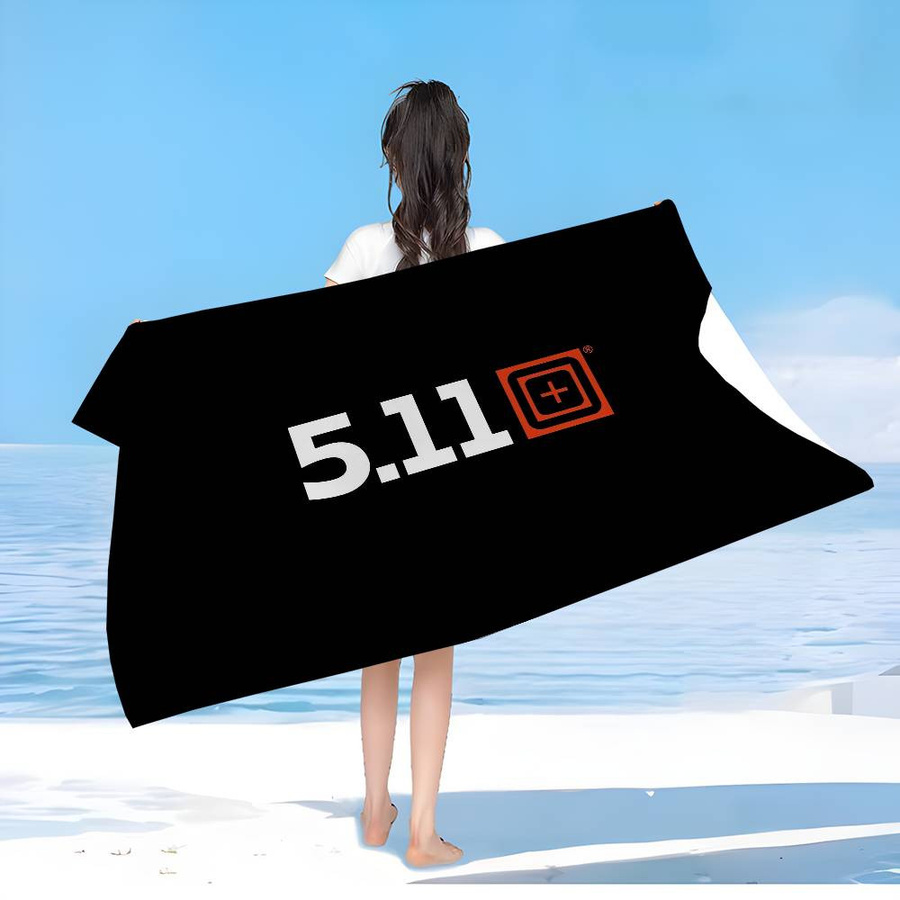 5.11 T-Tactical Mikrofaser Strandtuch mit Print, Saugfähiges und Weiches Handtuch für Yoga, Schwimmen und Sport, 30 x 30 cm - Bild 1