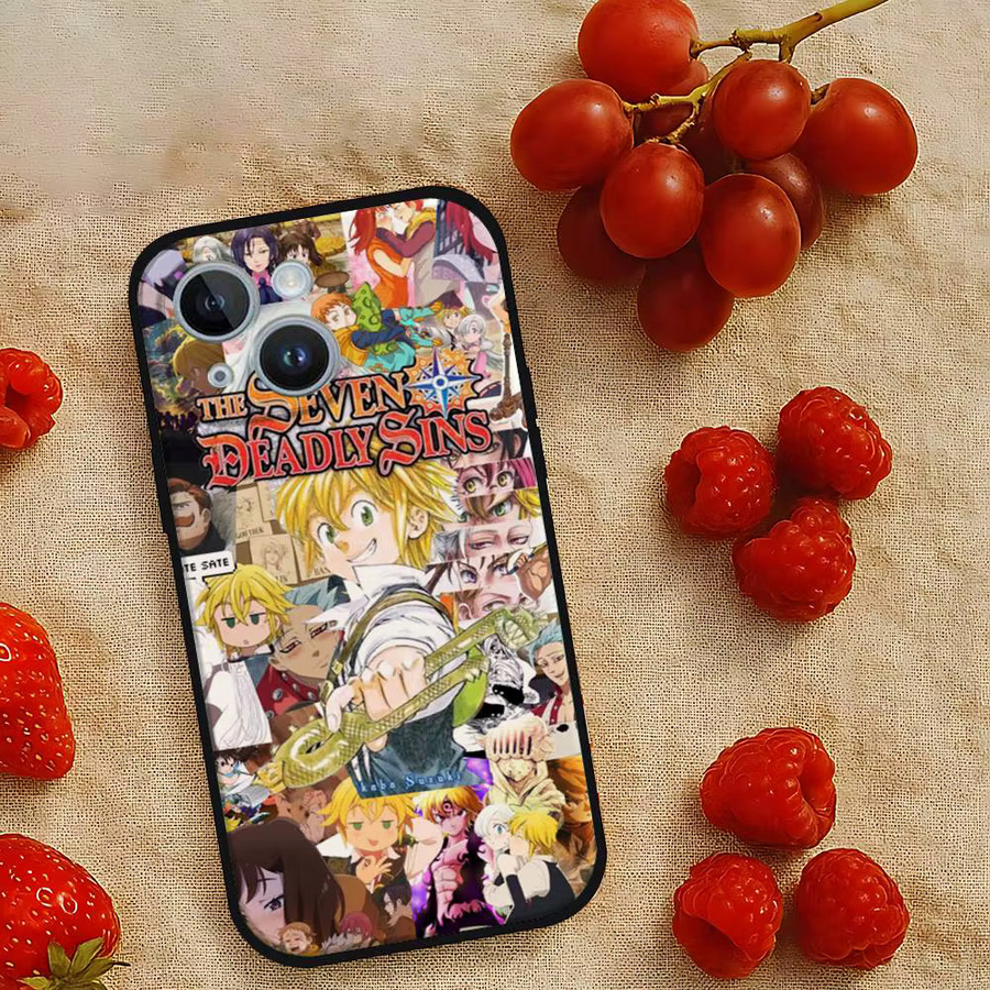 Seven Deadly Sins Handyhülle für Apple iPhone 15 Pro Max 14 Pro 13 12 11 16 Plus SE XR XS X Multicolor - Bild 5