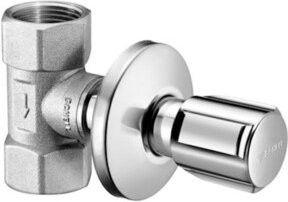 Schell Unterputz-Ventil mit Abspülung und Regulierung, G 1 IG, DN 25, Chrom/Silber - Bild 1