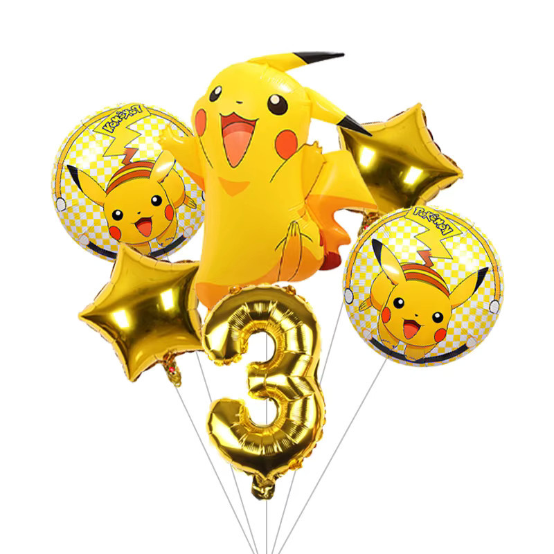 Potdemiel Pikachu Cartoon Folienballon für Kindergeburtstage und Partydekorationen - Bild 2