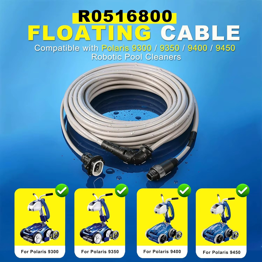Zodiac Robotic Schwimmkabel R0516800 für Polaris 9300 9350 9400 9450 Poolreiniger, 60 Fuß, Grau - Bild 4
