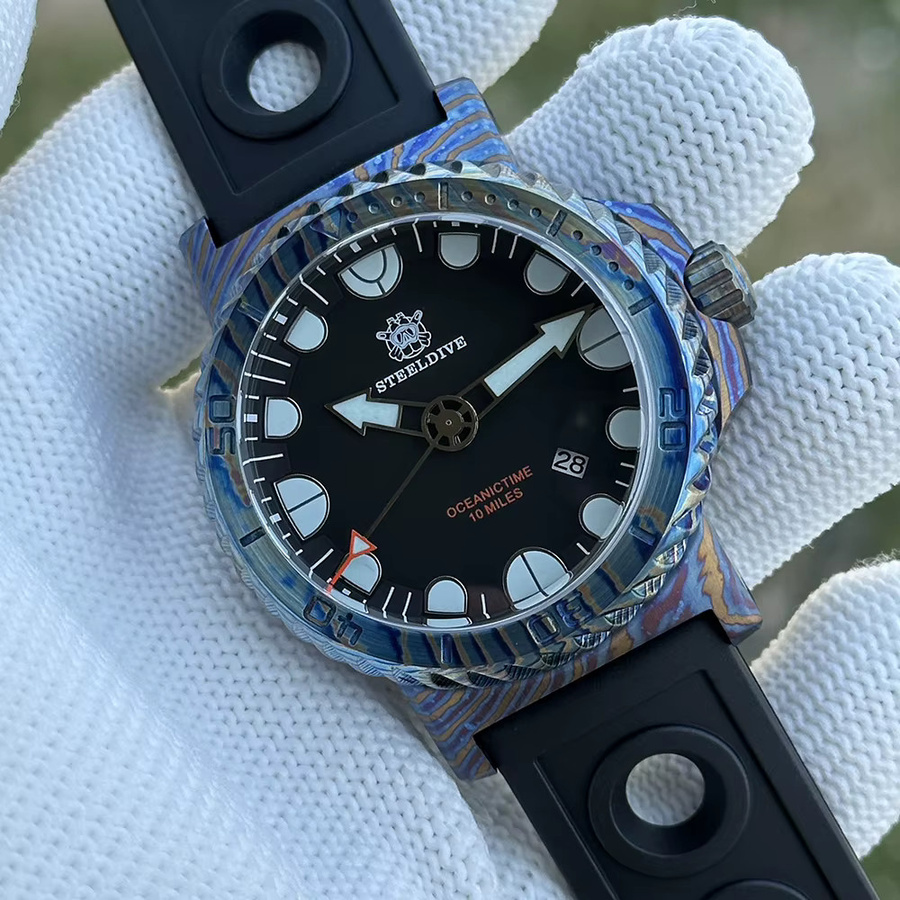 STEELDIVE Armbanduhr, Herren, Automatik, Titan, 46,5 mm, 1000 ATM - Bild 6