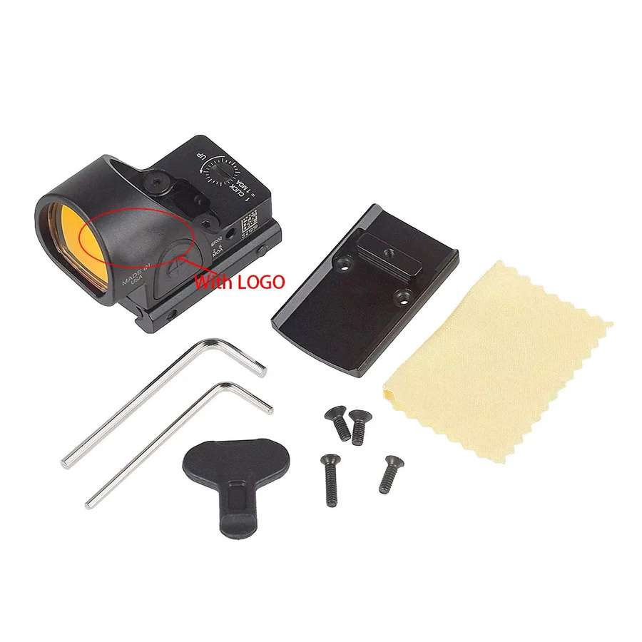 LAMBUL Taktisches Mini RM SR MR Holografisches Rotpunktvisier Kollimator Reflexvisier für 20mm Schiene in Schwarz - Bild 2