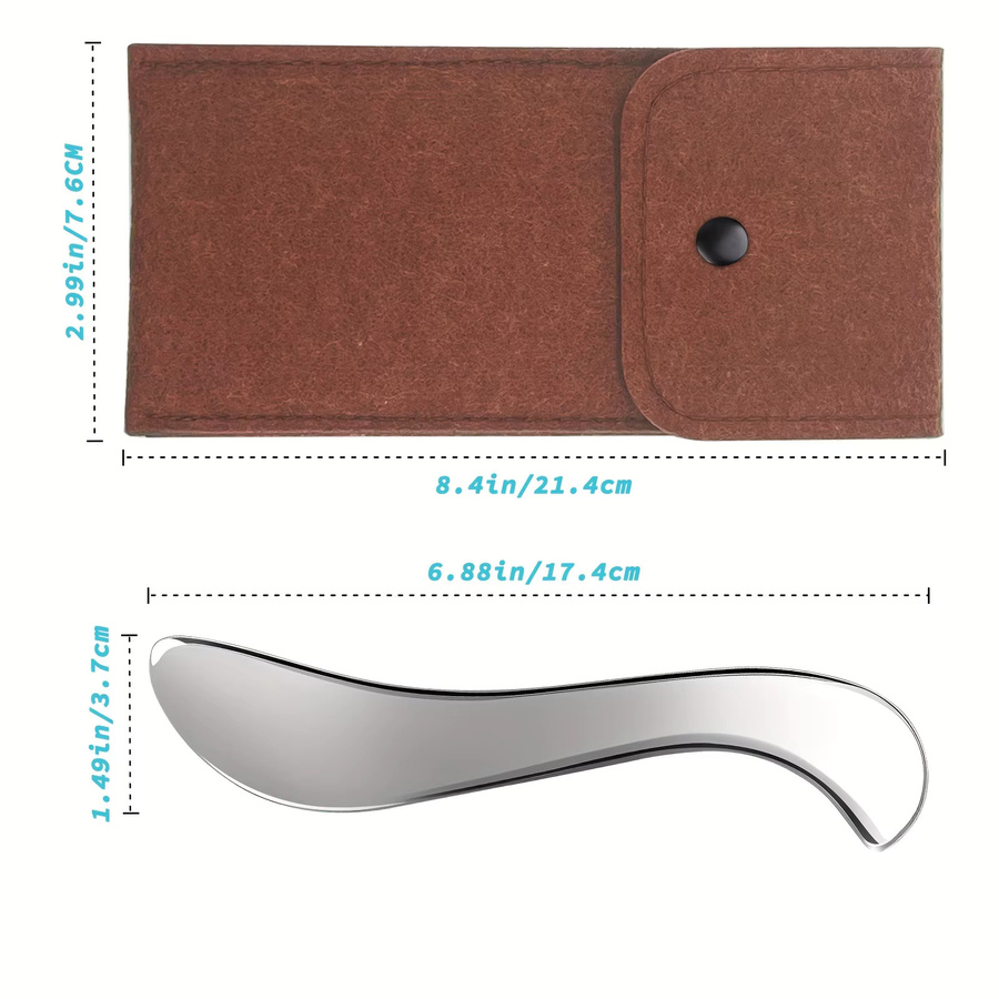 HolistHeal Gua Sha Edelstahl-Massagegerät, Unisex - Bild 2