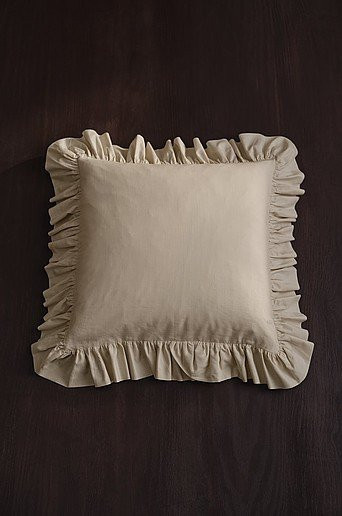 Wallace Kissenbezug Beige Modern Quadratisch B/B: 50 x 50 cm - Bild 1