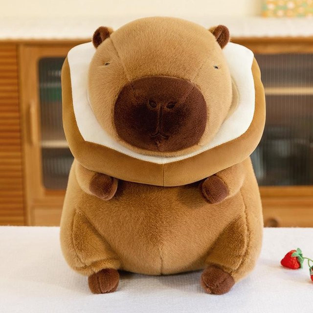 Joyful toys Capybara Toast Plüschtier Puppe, 50cm, Braun - Bild 1