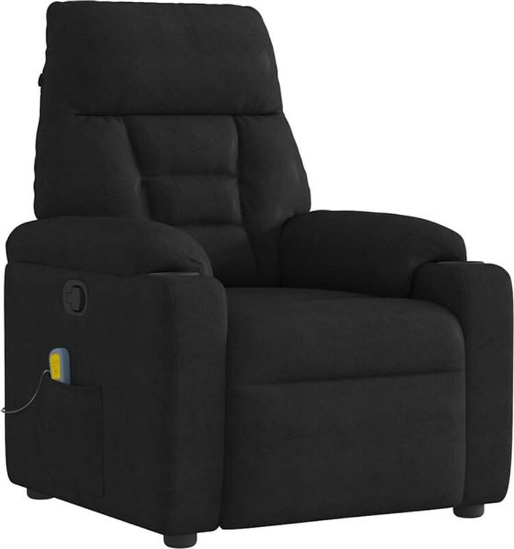 VidaXL Massagesessel in Schwarz aus Mikrofasergewebe als moderner Fernsehsessel - Bild 1
