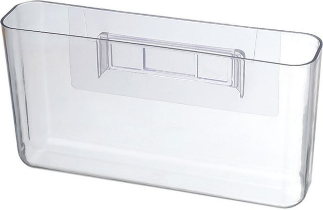 OutsideWorld Wandmontierte Aufbewahrungsbox Organizer Transparent mit Klebebefestigung für dein Handy in Weiß - Bild 1