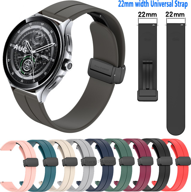 TAMISTER Uhrenarmband Silikon, Schwarz, Unisex - Bild 1