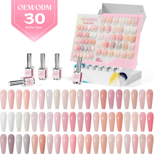 Vendeeni TPO HEMA Rubber Base Gel Polish Kollektion Set, 30 Farben - Bild 1