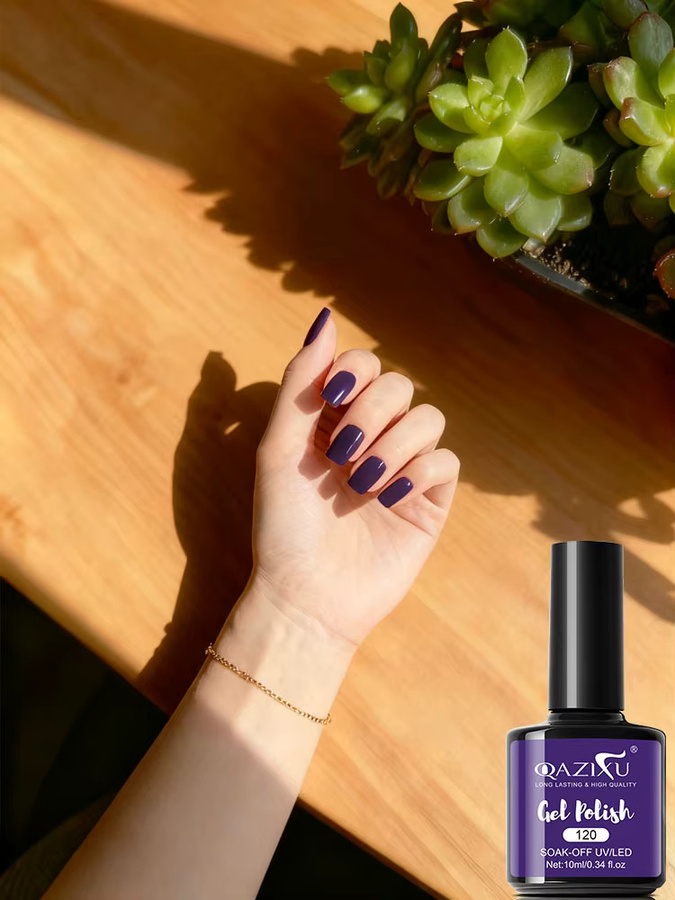 QAZIXU Nagellack Gel, lila, glänzend - Bild 7