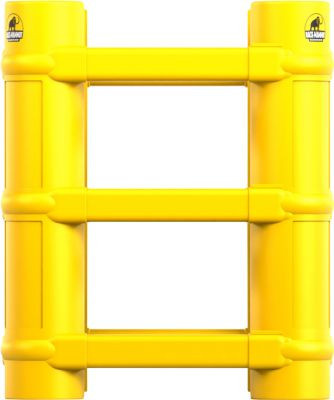 Ampere Universal Säulenschutz Rack-Mammut aus Kunststoff in verkehrsgelb, Höhe: 100 cm, für Säulen von 20 bis 70 cm - Bild 1