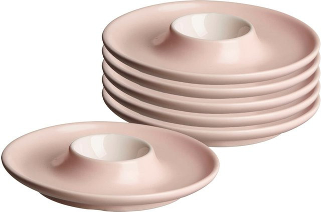 Ritzenhoff & Breker Eierteller Jasper Keramik Pink 6er Set Durchmesser: 12 cm - Bild 1