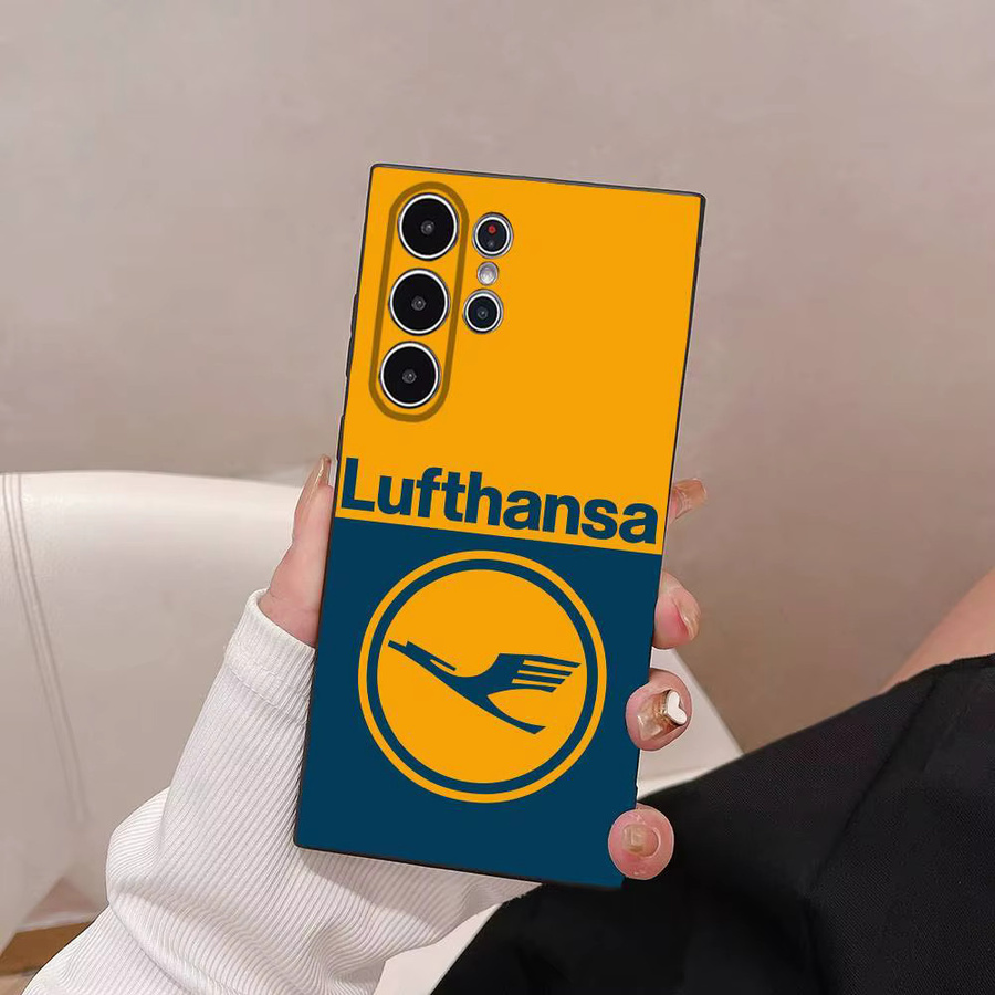 Lufthansa German Airlines Handyhülle Frosted Soft Cover für Samsung Galaxy S25 S24 S23 S22 S21 S20 Ultra Plus in Multicolour - Bild 2
