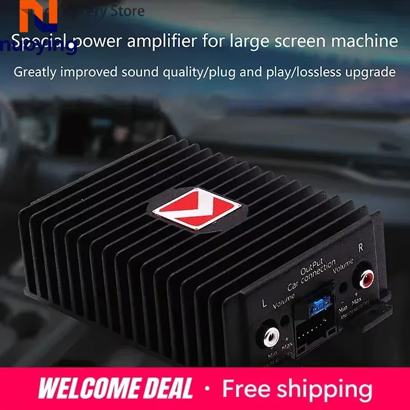 NUOYING Auto-DSP-Verstärker Hi-Fi-Booster Digitaler Soundprozessor für Autolautsprecher und Subwoofer in Schwarz - Bild 2
