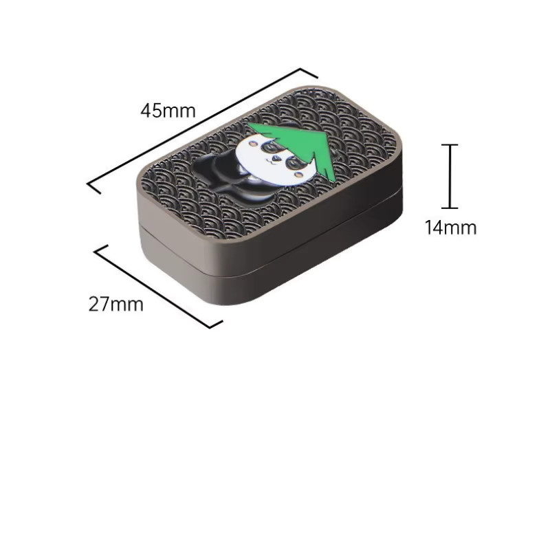 soulbao Metall-Panda-Schiebekarten-Spielzeug, magnetisches Gleit-Fidget-Gadget - Bild 5