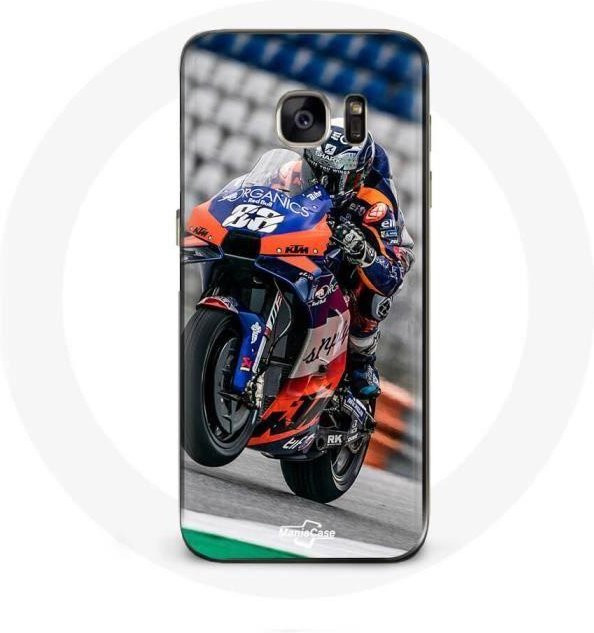 Samsung Galaxy S7 Hülle Flexibel Miguel Oliveira Moto GP 88 Weiß Multicolour - Bild 1
