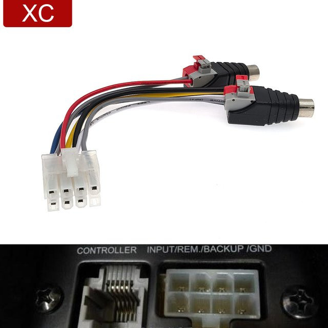 8-poliger Stromverstärker-Kabelbaum-Stecker RCA-kompatibel für Pioneer TS-WX120A TS-WH500A TS-WX110A TS-WX11A TS-WX210A - Bild 1