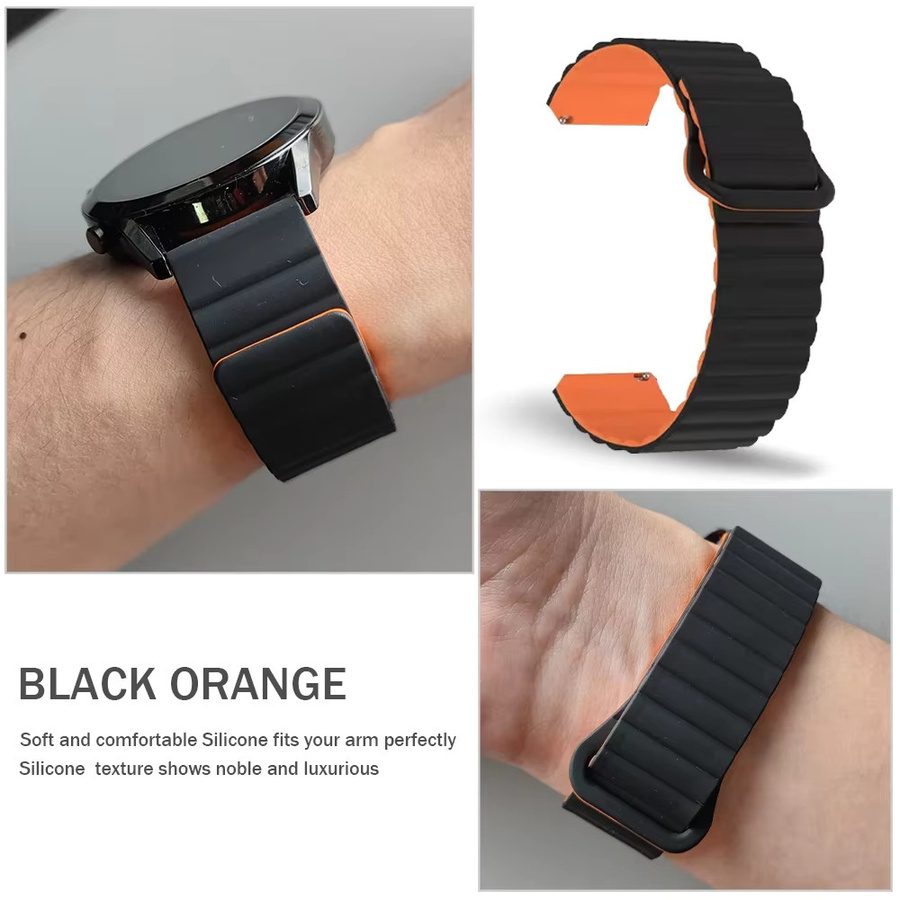 jansin Uhrenarmband Silikon, Schwarz, Unisex - Bild 3