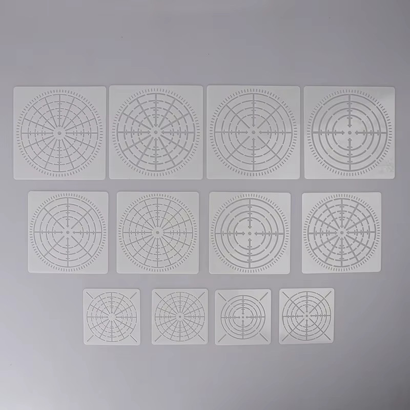 12 Stück Mylar Mandala Punktierung Malerei Schablonen Vorlagen für DIY Handwerk auf Holz Leinwand und Stoff - Bild 5