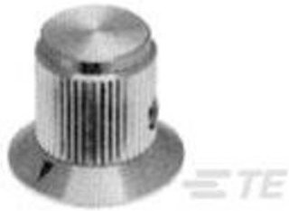 TE Connectivity 7-1437622-3 Drehknopf mit Zeiger in Natural und Silver aus Aluminium mit Ø 12,7 mm - Bild 1