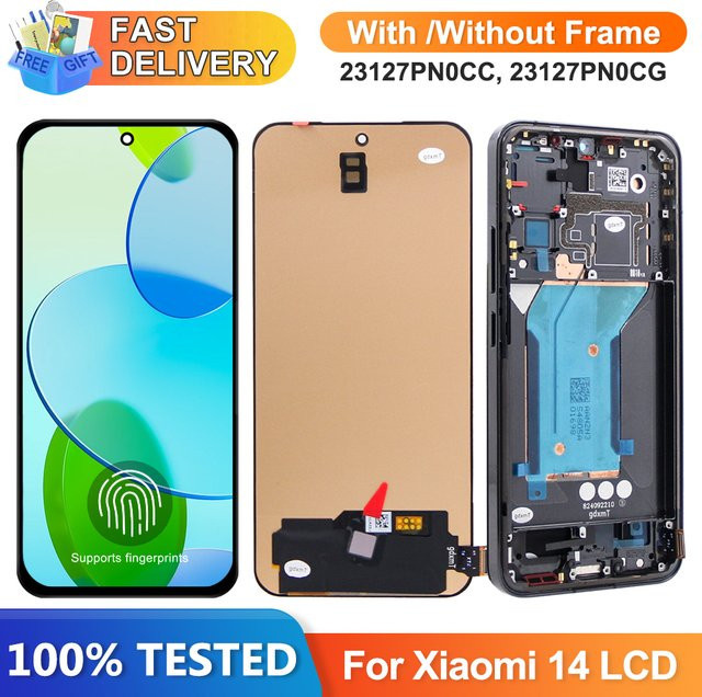 Xiaomi Mi 14 Ersatz AMOLED LCD Display mit Touch Screen in Schwarz, 6,36 Zoll - Bild 1