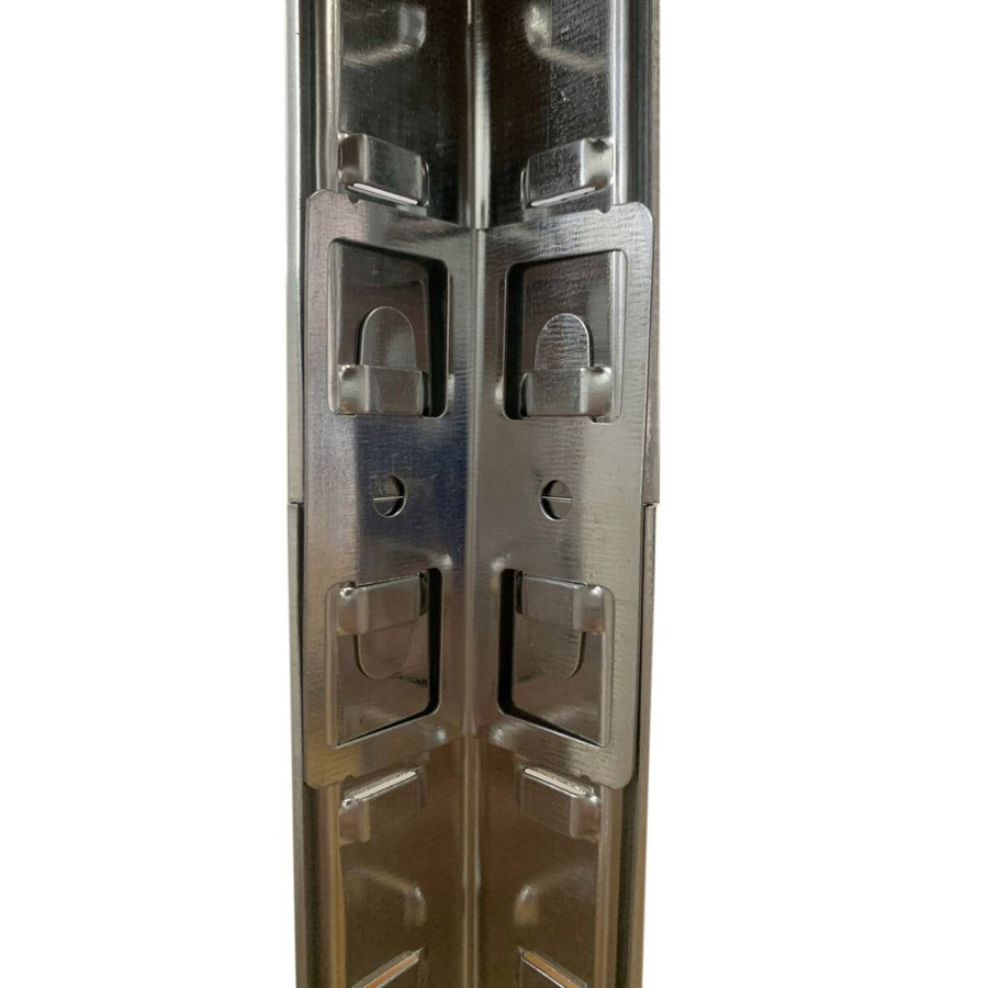 Pocoline Schwerlaststeckregal aus Metall in Silber, B/H/T: 90 x 180 x 40 cm - Bild 4
