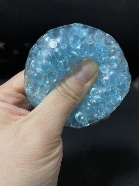 Squishy Sinnesball, Knetball, Klare Perlen - Bild 1