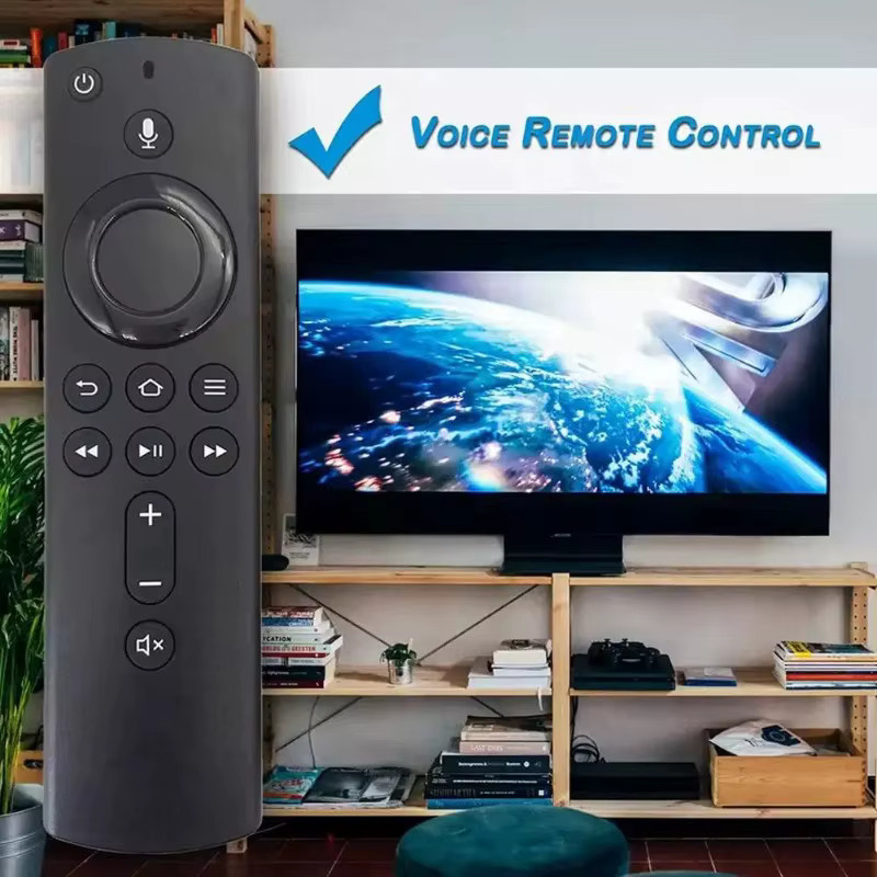 Amazon Sprachfernbedienung mit Sprachsteuerung für Fire TV Stick 4K und Lite, Farbe: Schwarz - Bild 2