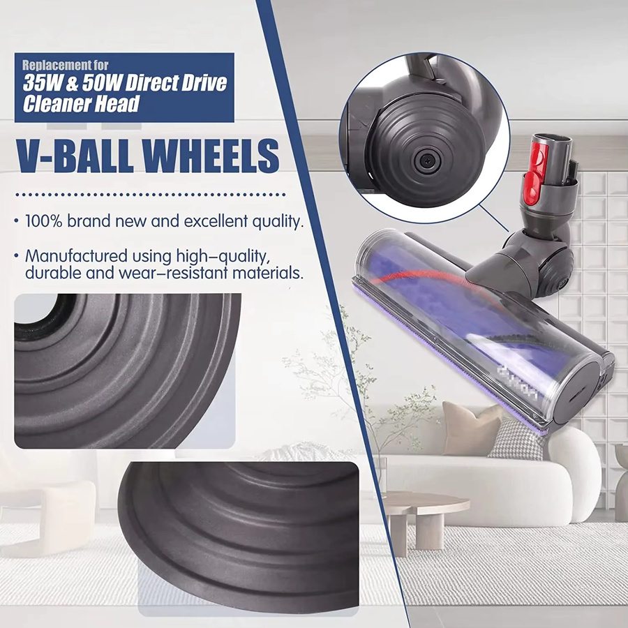 Dyson High Torque Kugelrad Reinigungskopf in Grau passend für V6 V7 V8 V10 V12 SV10 SV11 SV12 Staubsauger Ersatzteil - Bild 2