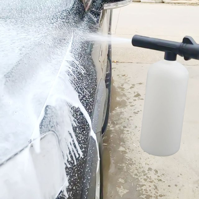 Vibratite Ersatz-Schaumflasche aus Kunststoff für Hochdruckreiniger, 1 l, Weiß - Bild 1