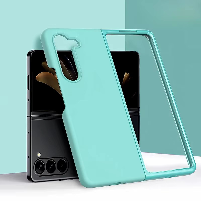 Luxuriöse Flüssigsilikonhülle für Samsung Galaxy Z Fold 7, 6, 5, 4, 3 in Blau, stoßfeste Schutzhülle mit weichem Griff - Bild 2