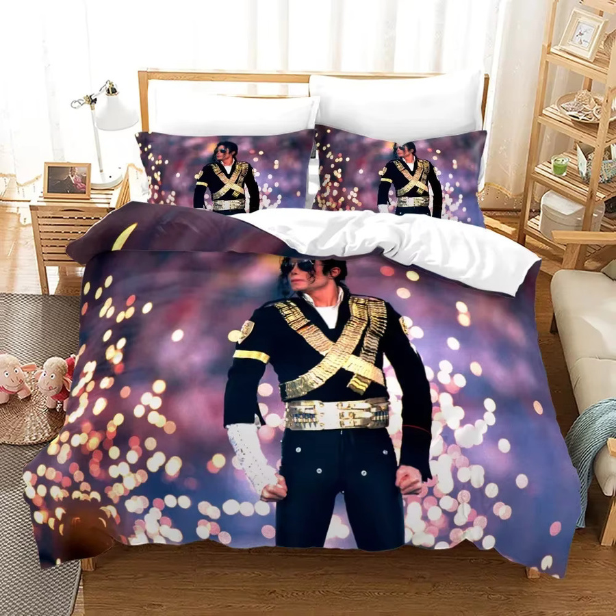 Michael Jackson Bettwäsche-Set von HYXSLY in Multicolor mit 3D-Druck für Einzel-, Doppel- oder King-Size-Betten - Bild 2