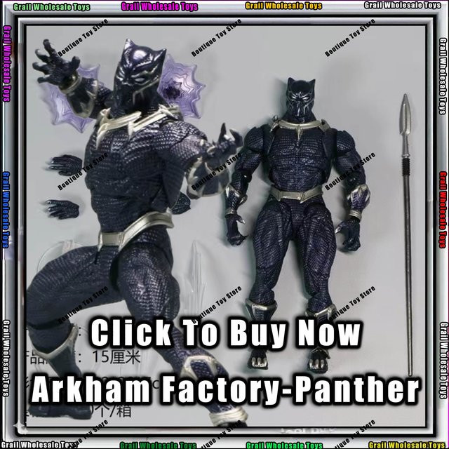 Bandai Marvel Black Panther Revoltech Yamaguchi Actionfigur, Schwarz - Bild 1