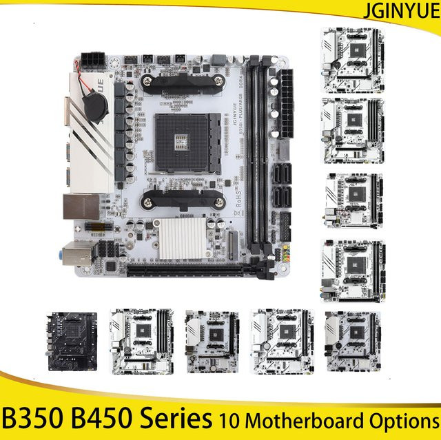 T.F.SKYWINDINTL AM4 Mainboard B35/B45 Serie für AMD ITX/M-ATX mit DDR4 Dual Channel, M.2 NVMe und 4 x SATA 3.0 USB in Weiß - Bild 1