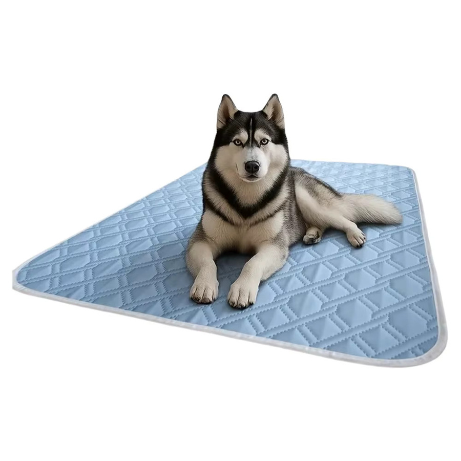 Kemorela Hundekühlmatte aus eisglänzendem Fasergewebe in Blau für Welpen und erwachsene Hunde - Bild 7